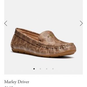 Coach Marley Driver loafer tan size 8